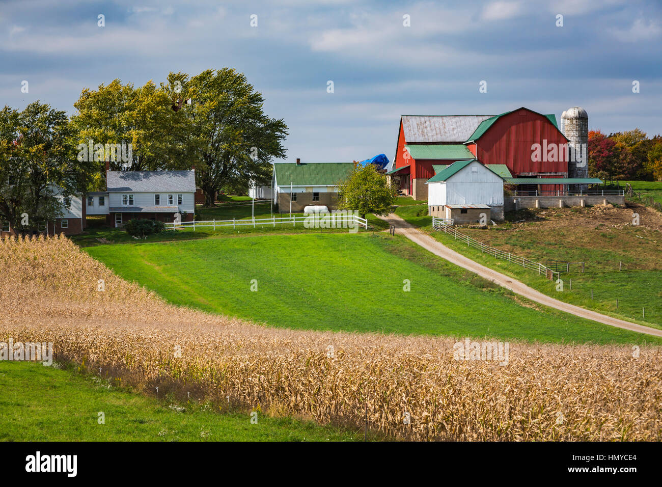 A large Amish farm home near Berlin, Ohio, USA Stock Photo Alamy