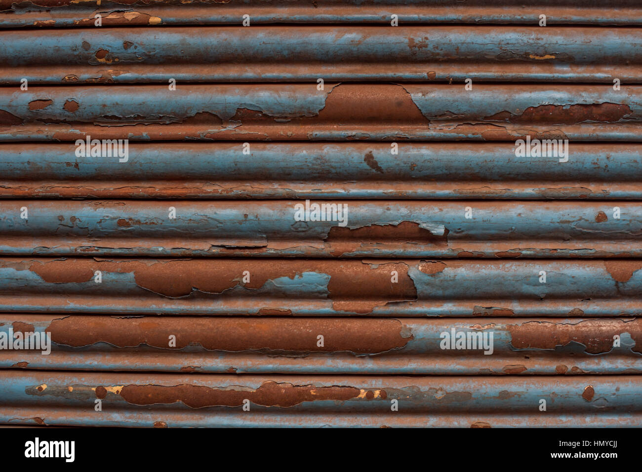 Rusted metal shutters, Agra Stock Photo