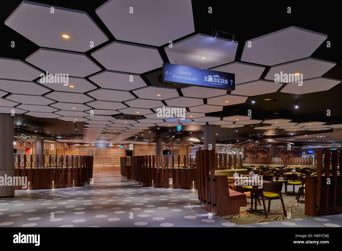 Entrance To Main Bar And Eateries Featuring Patterned Feature