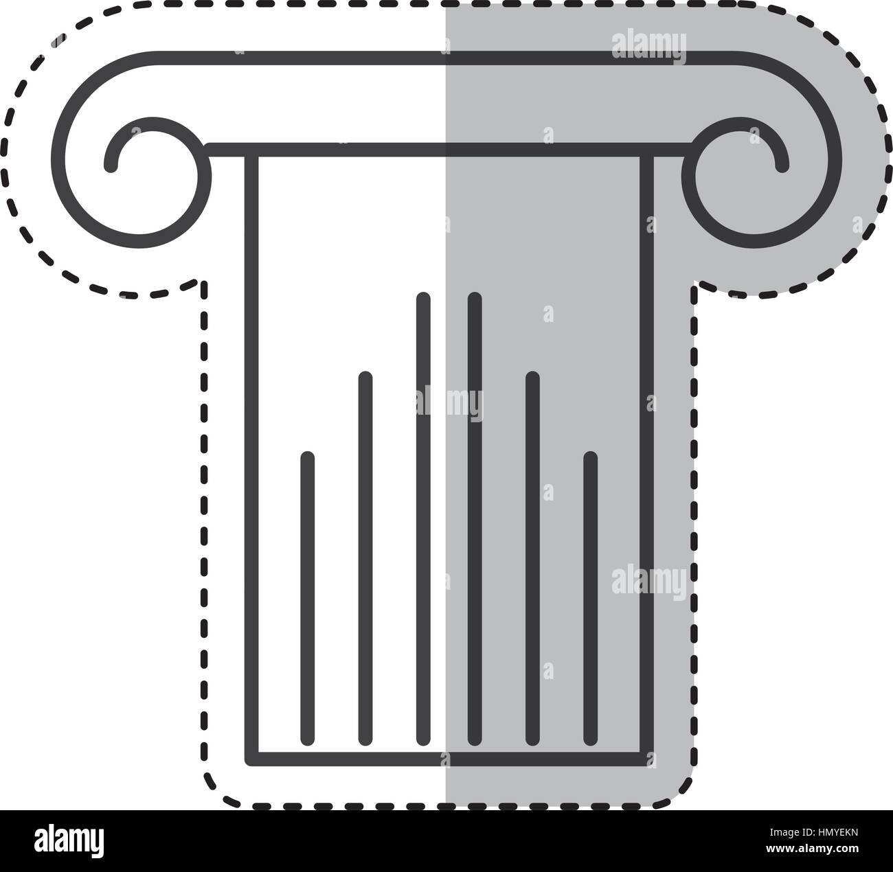 roman column isolated icon vector illustration design Stock Vector ...