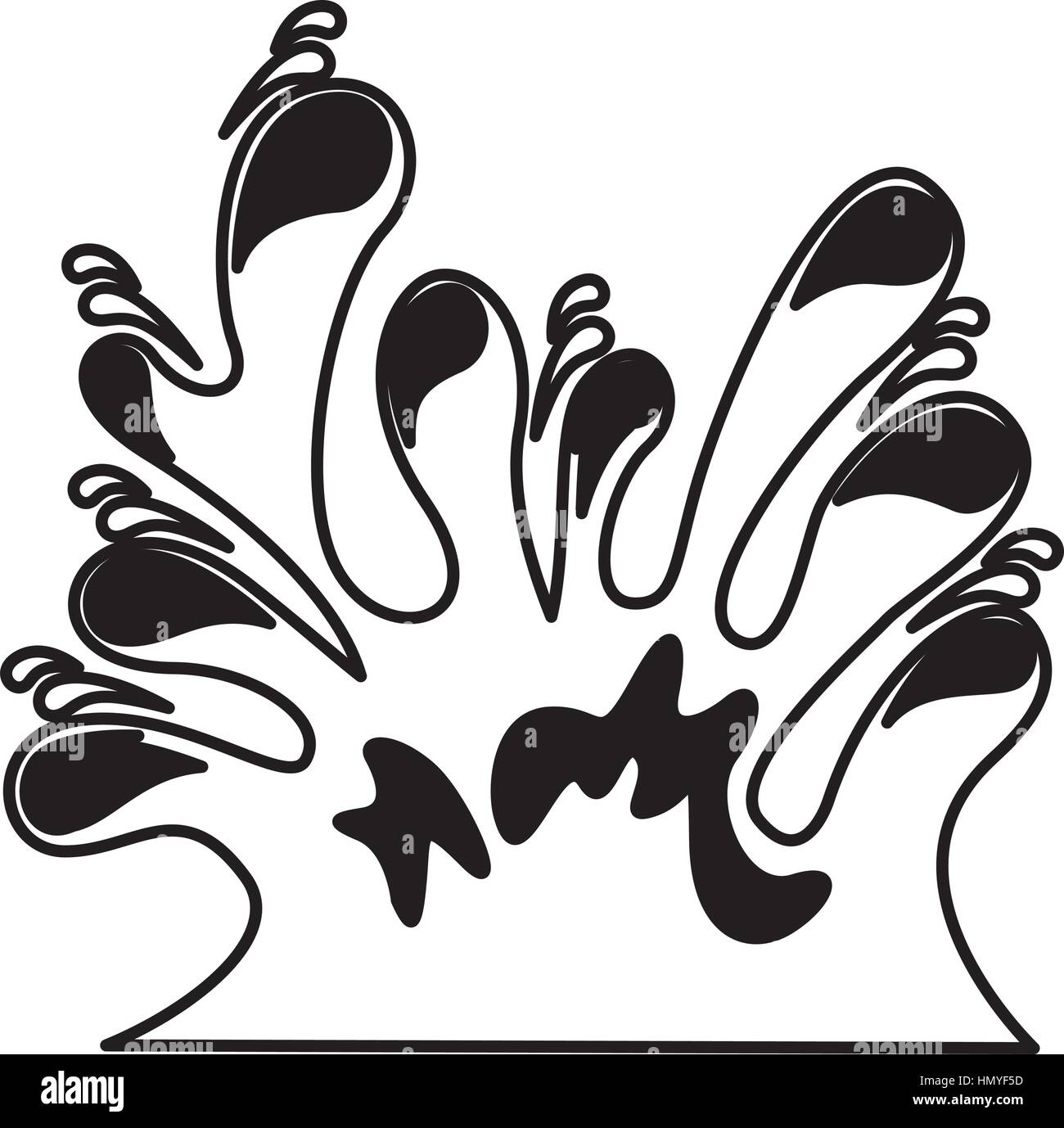 Water Splash Drops Icon Vector Illustration Design Stock Vector Image Art Alamy