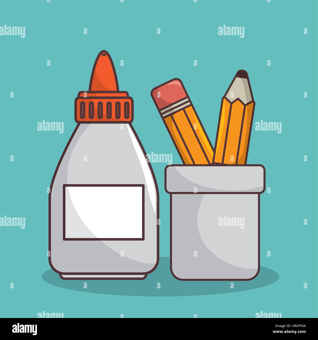 school elementes isolated icon vector illustration design Stock Vector ...