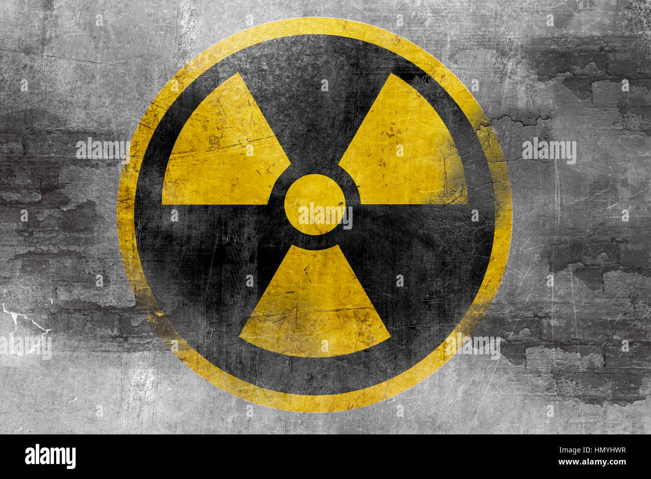 nuclear reactor symbol Stock Photo