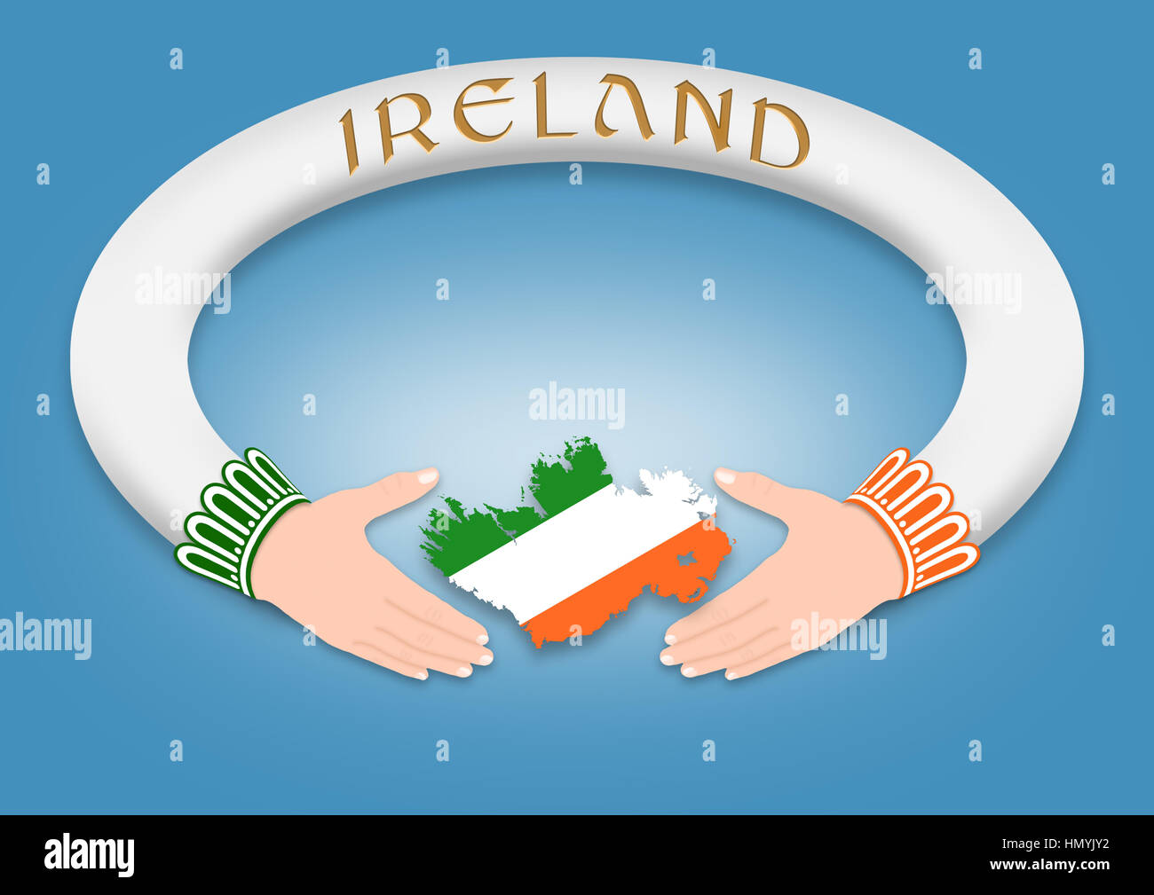 Irish symbol, Irish ring Stock Photo Alamy