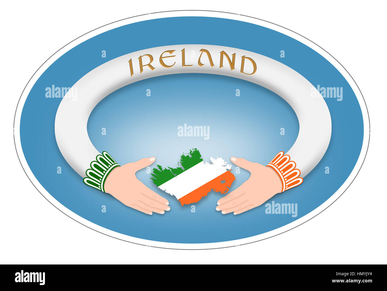 Irish symbol, Irish ring Stock Photo Alamy