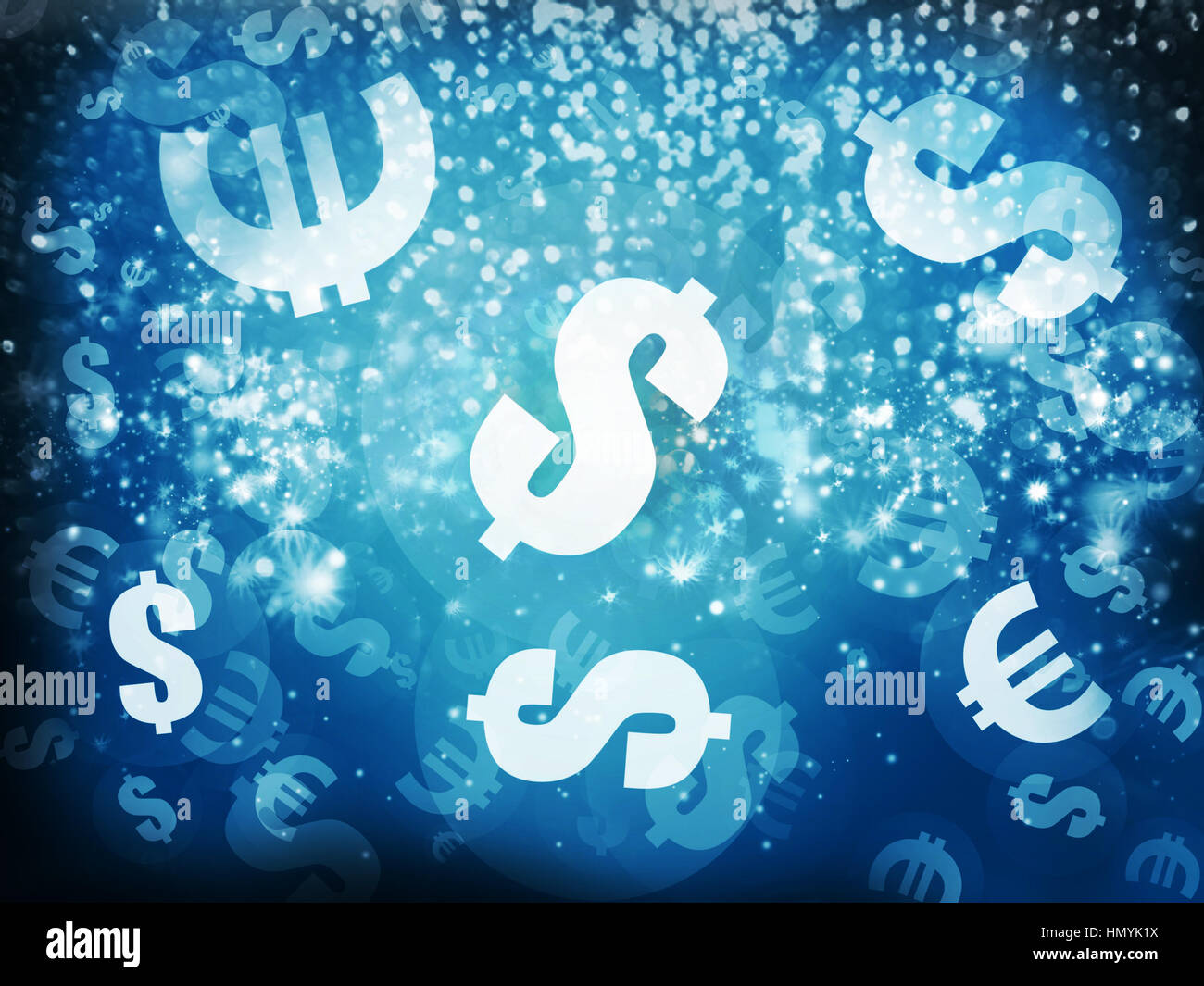 currency sinking Stock Photo