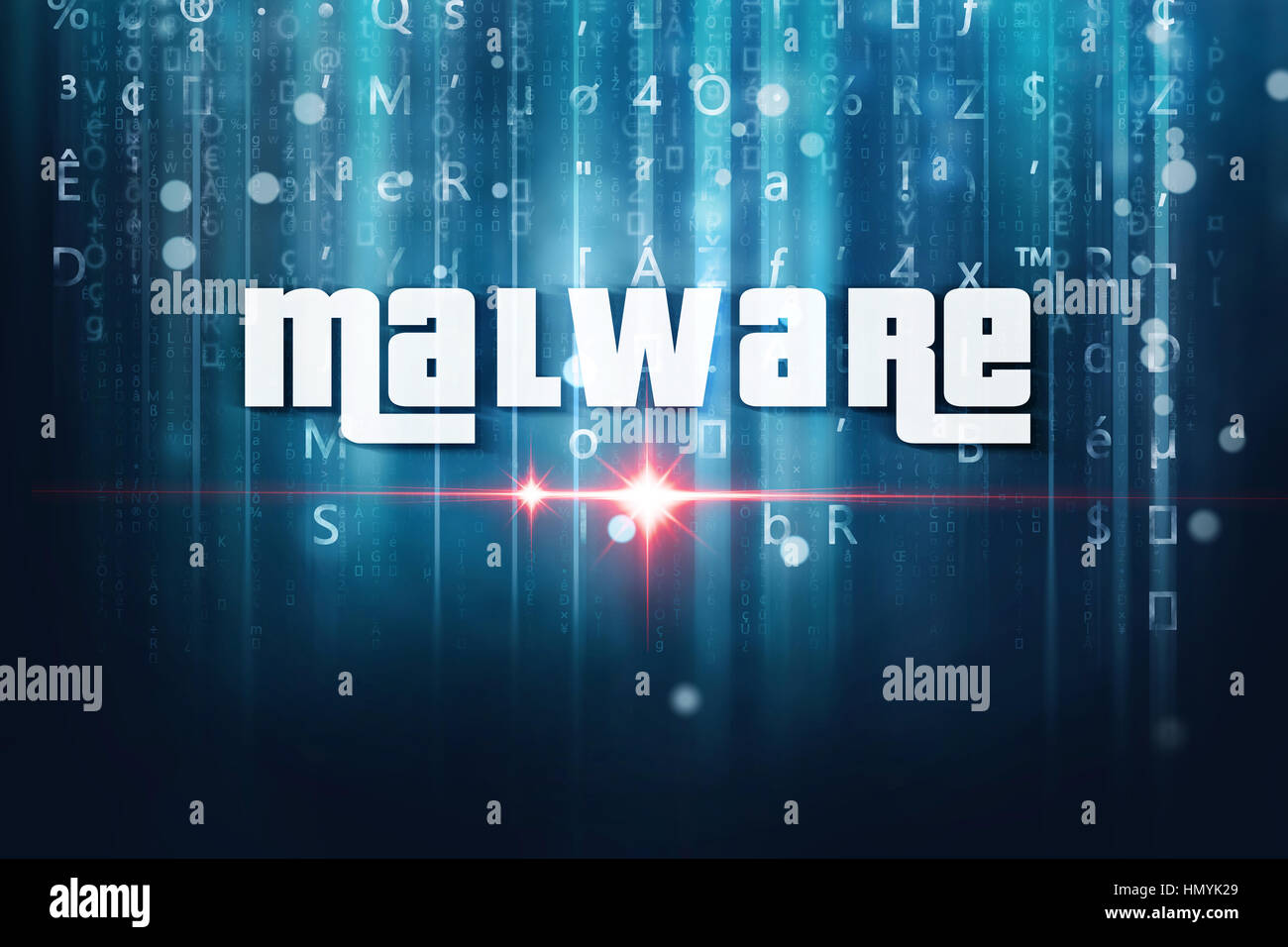 malware computer virus Stock Photo