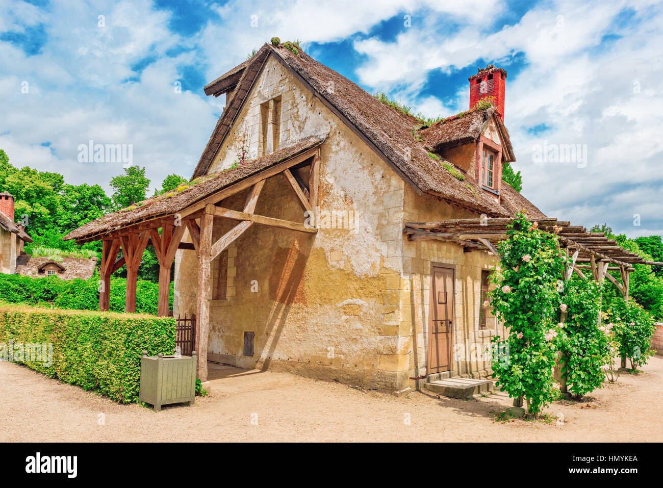 Landscape of hamlet Queen Marie estate near Versailles