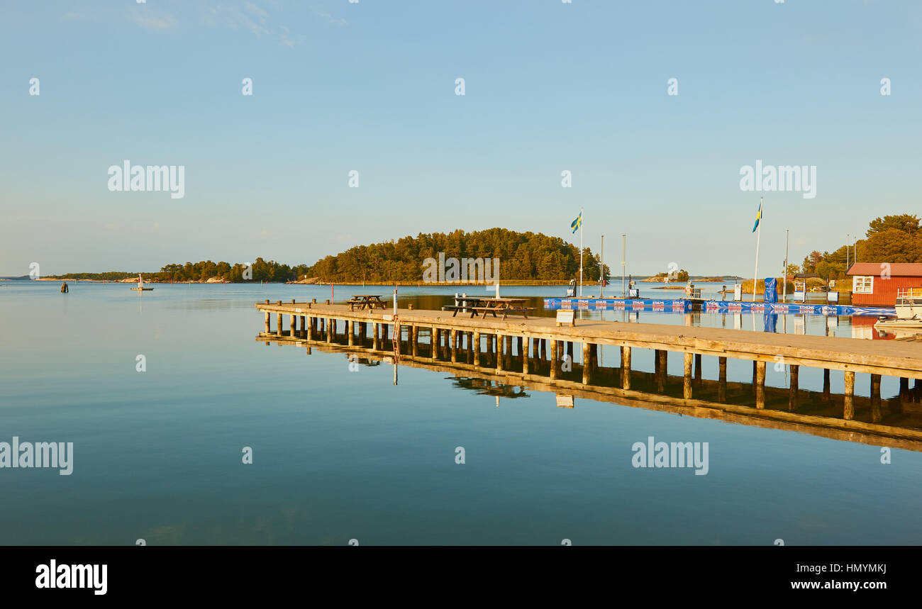 Guest Harbour on Uto, Stockholm archipelago, Sweden, Scandinavia Stock Photo
