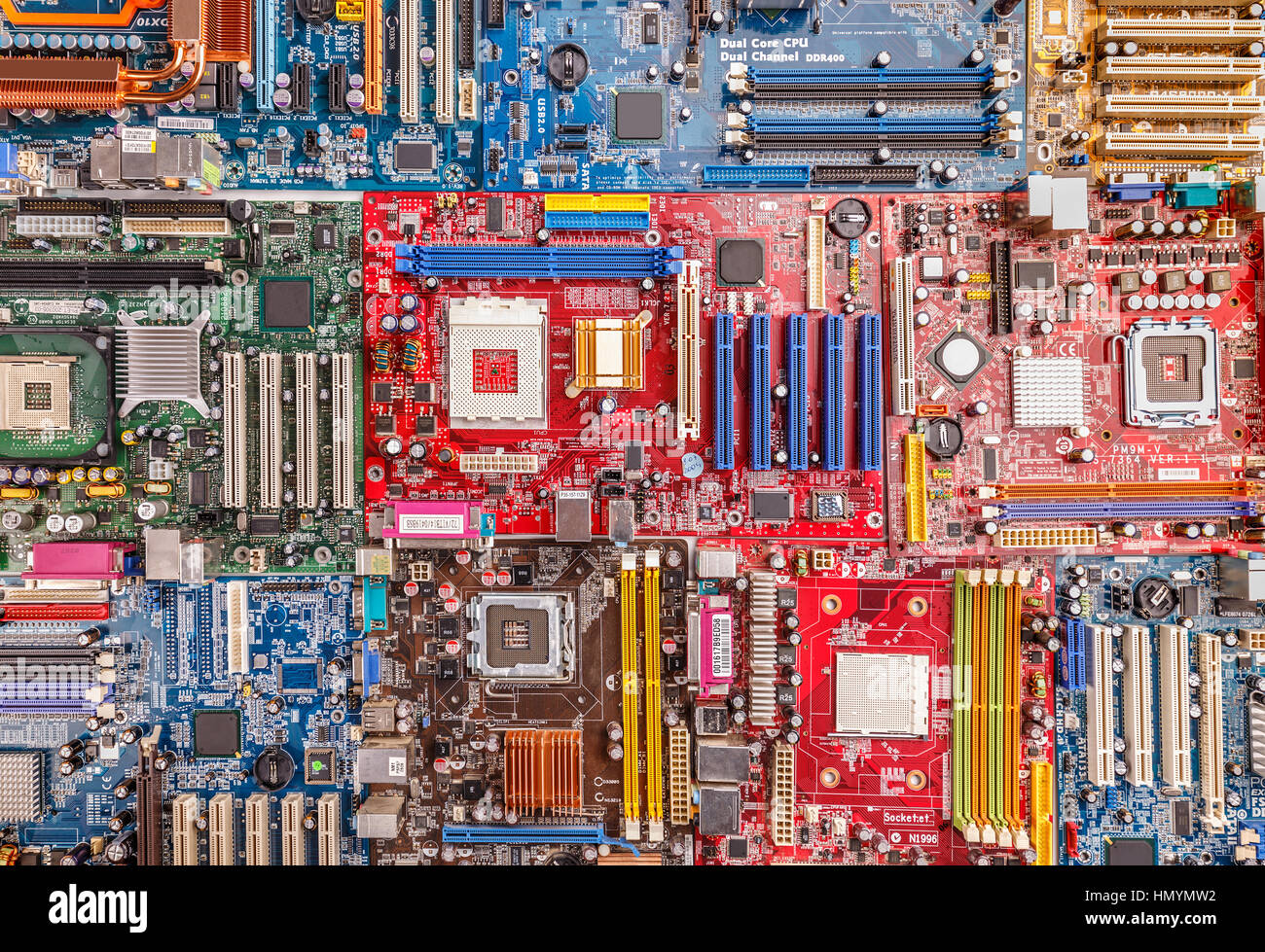 Closeup of many electronic board for background Stock Photo - Alamy