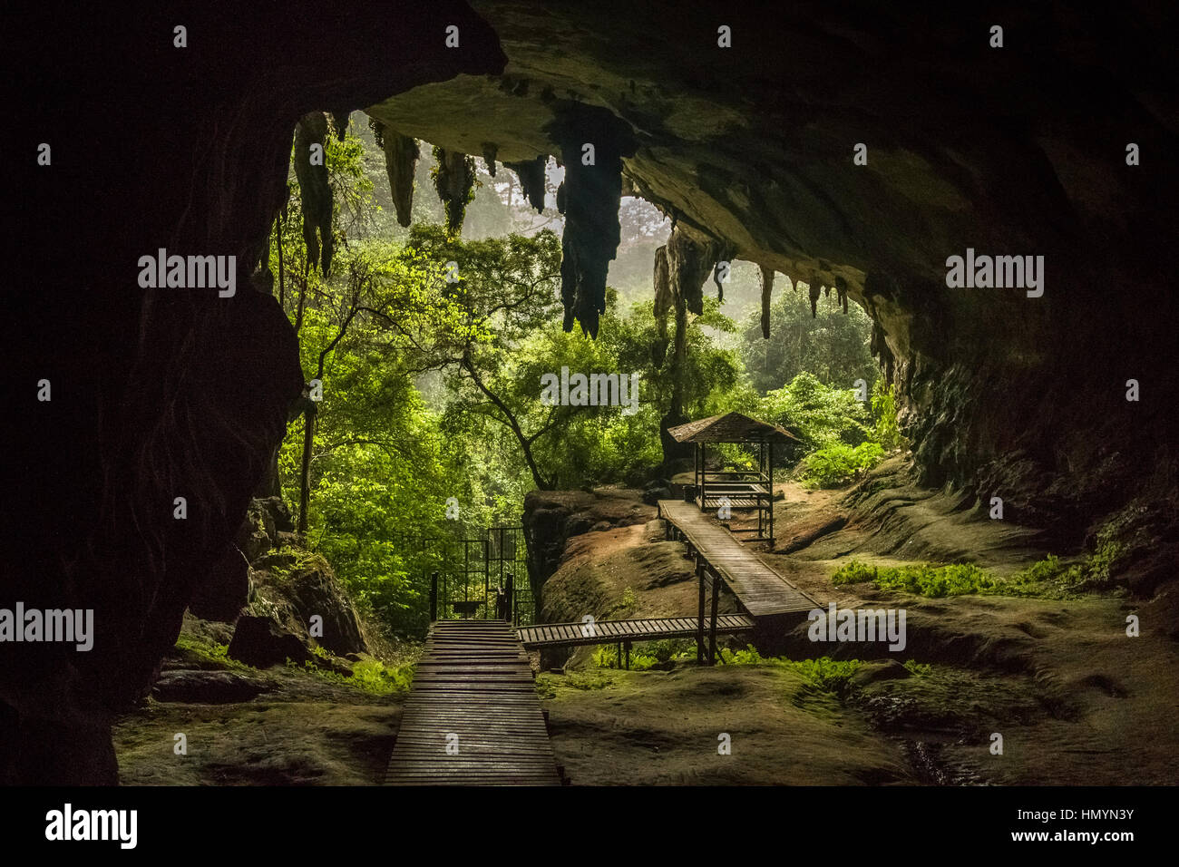 Niah National Park, Niah Cave in Sarawak Malaysia Stock Photo