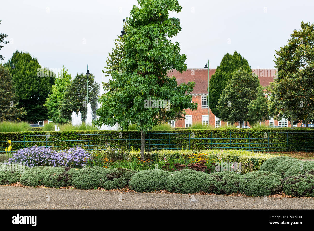 Broadway gardens Letchworth Stock Photo Alamy