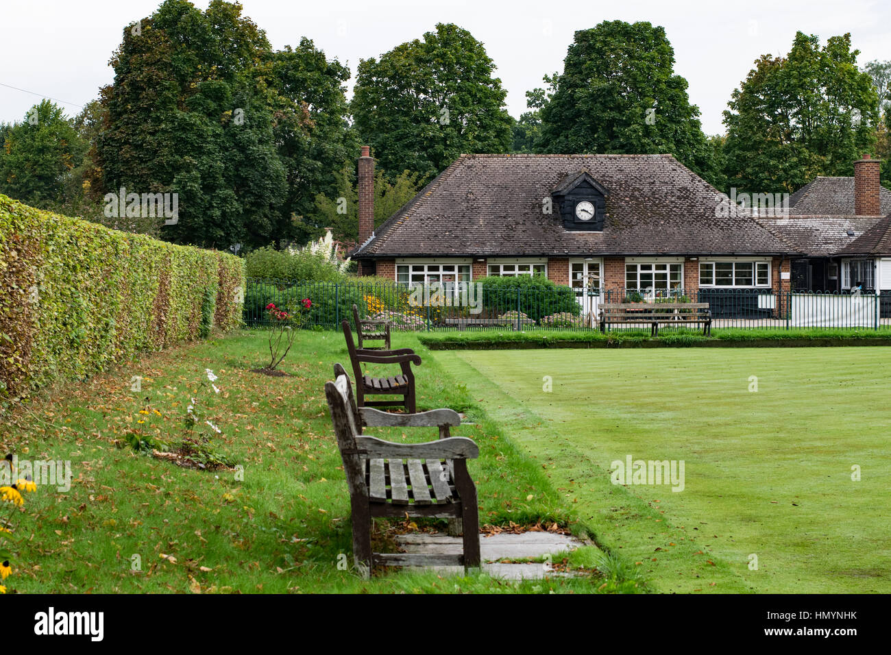 Howard Gardens Bowls Club, Letchworth Stock Photo Alamy