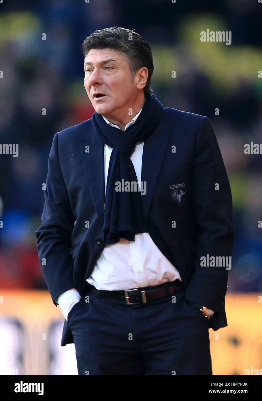 Watford manager Walter Mazzarri Stock Photo - Alamy