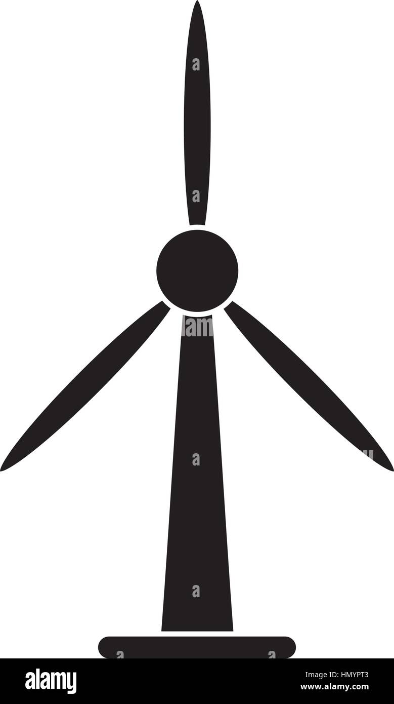 wind turbine energy bio tower pictogram Stock Vector Image & Art - Alamy