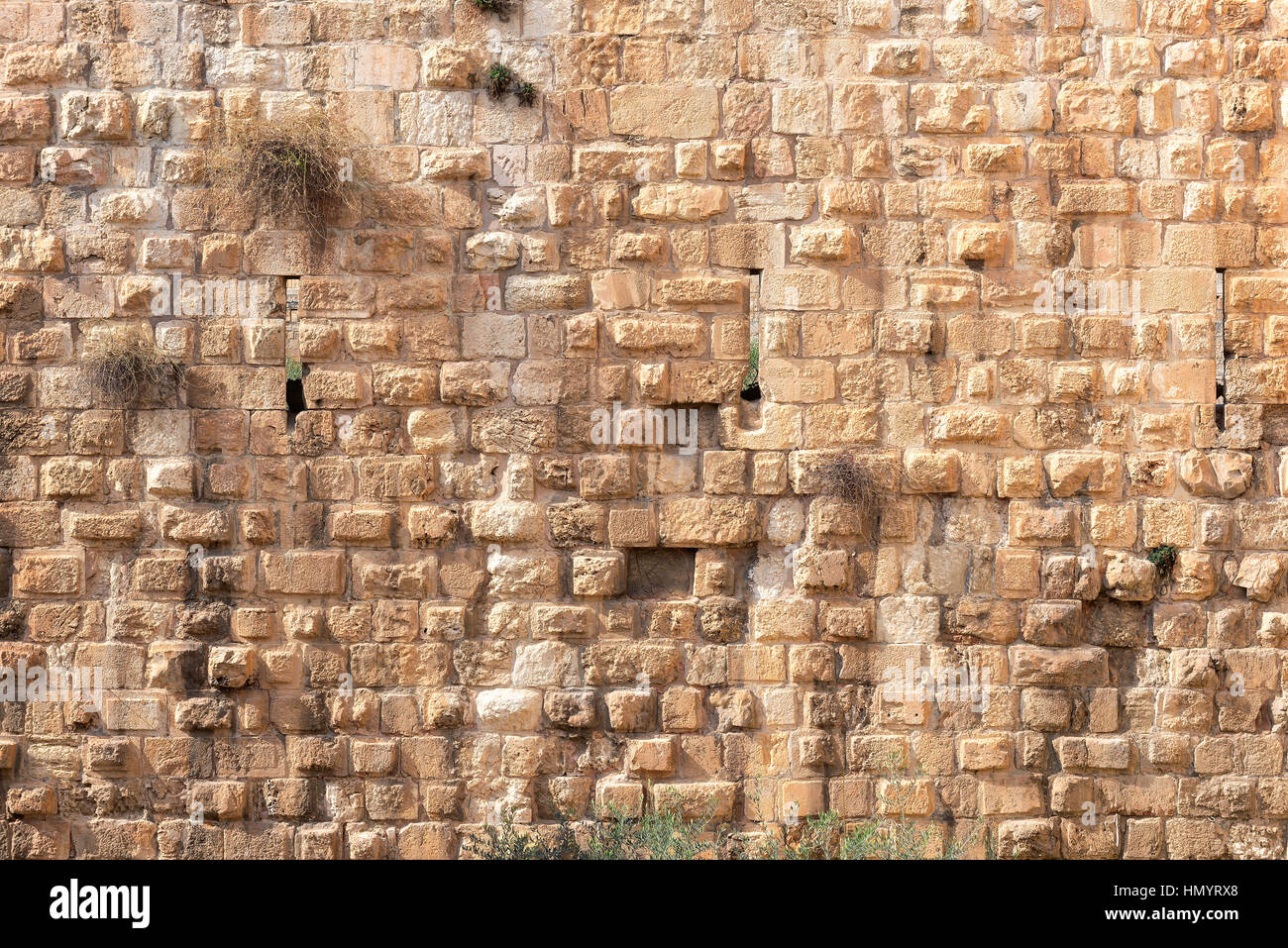 Background of stone wall in Old City Jerusalem, Israel Stock Photo - Alamy
