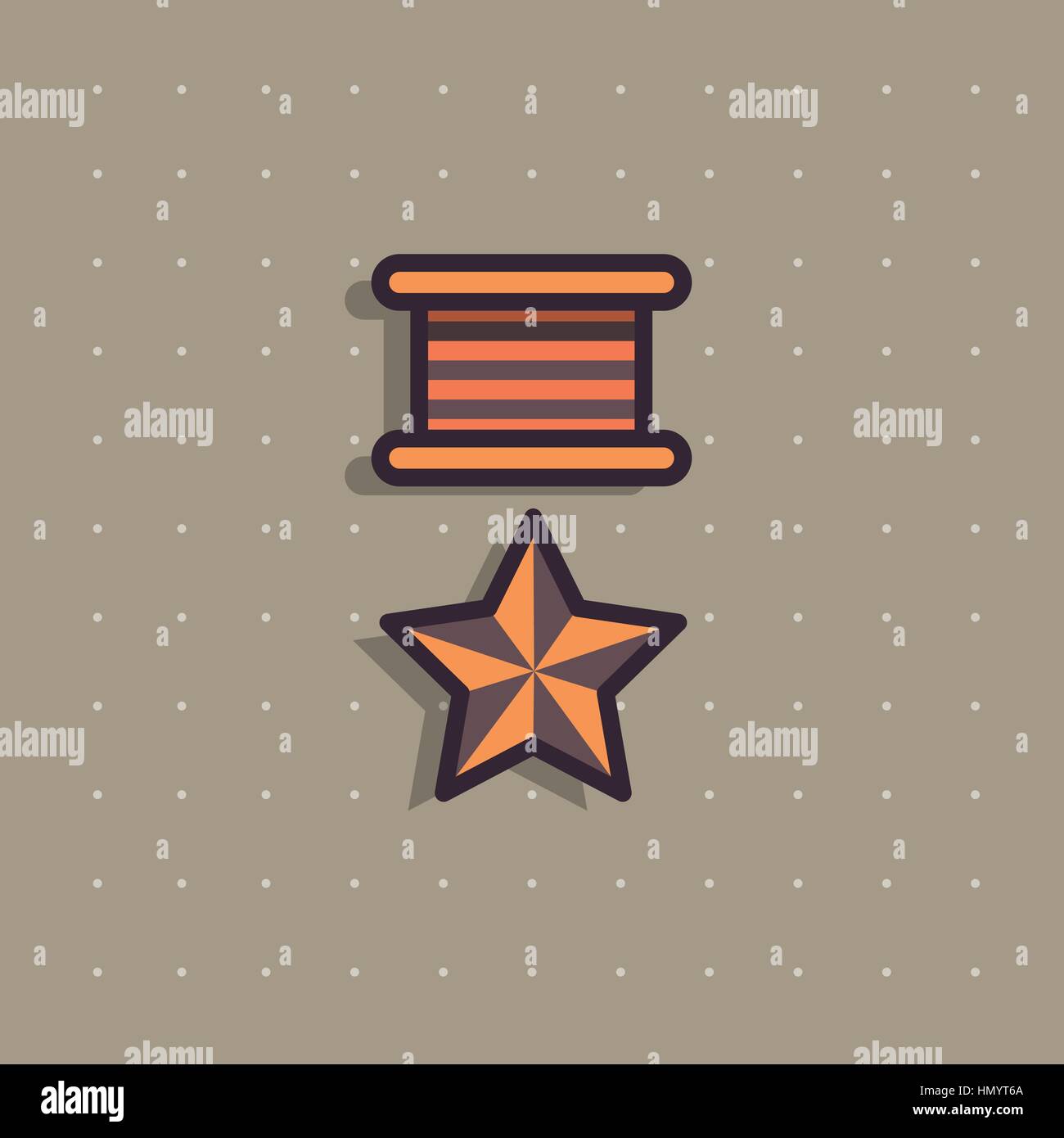 Icon of public commemorative award medal Stock Vector Image & Art - Alamy