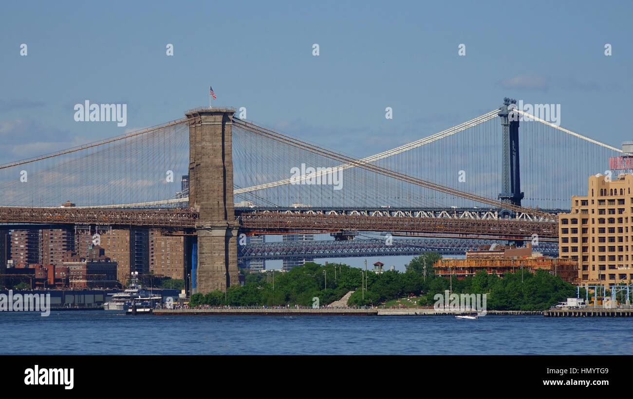 Brooklyn Manhattan Bridges Stock Photo Alamy