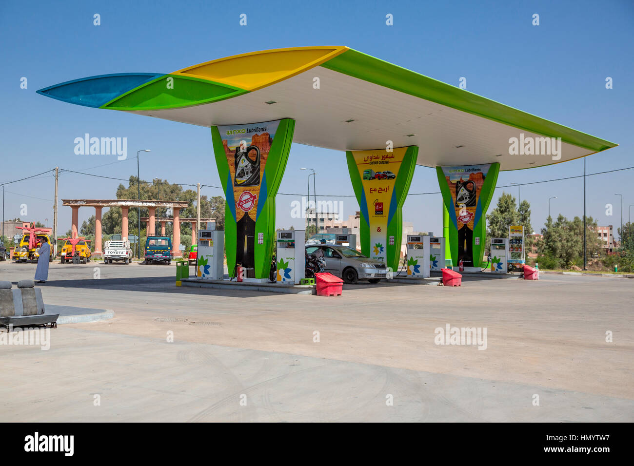 Essaouira, Morocco. Gas (Petrol) Station Stock Photo Alamy