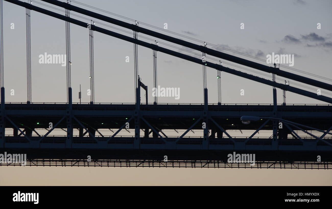Suspension Bridge Deck Stock Photo Alamy