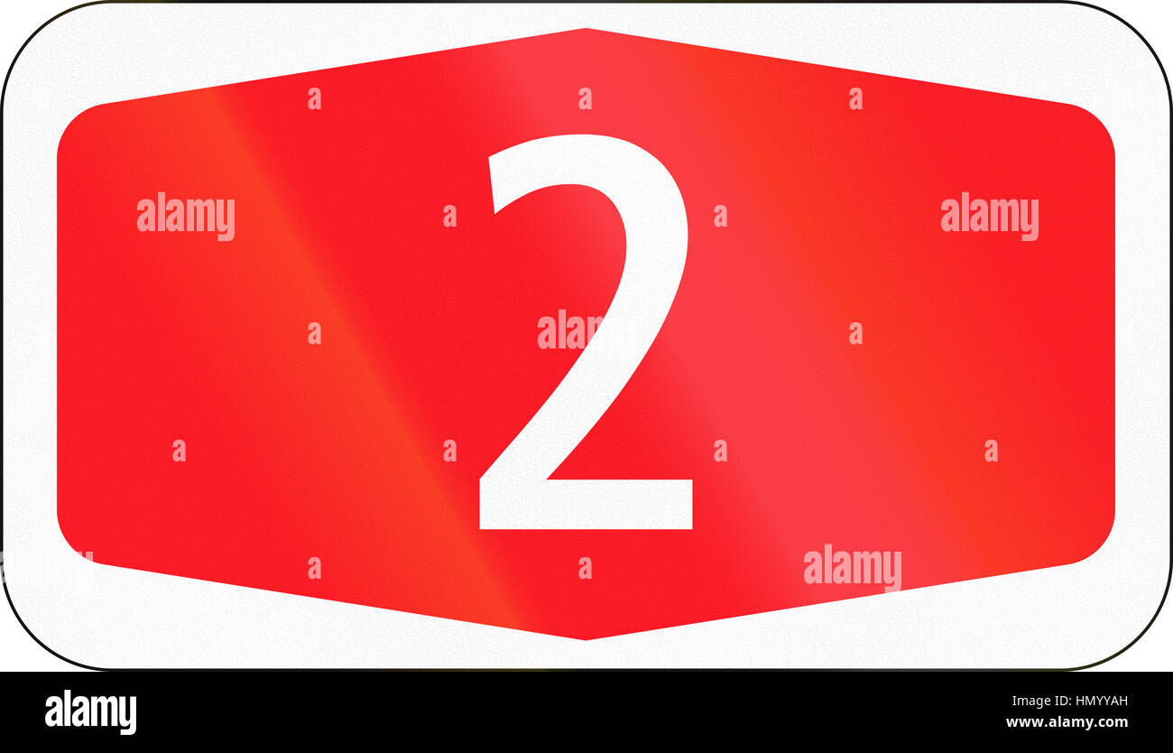 Road sign used in Switzerland - Motorway number sign Stock Photo - Alamy