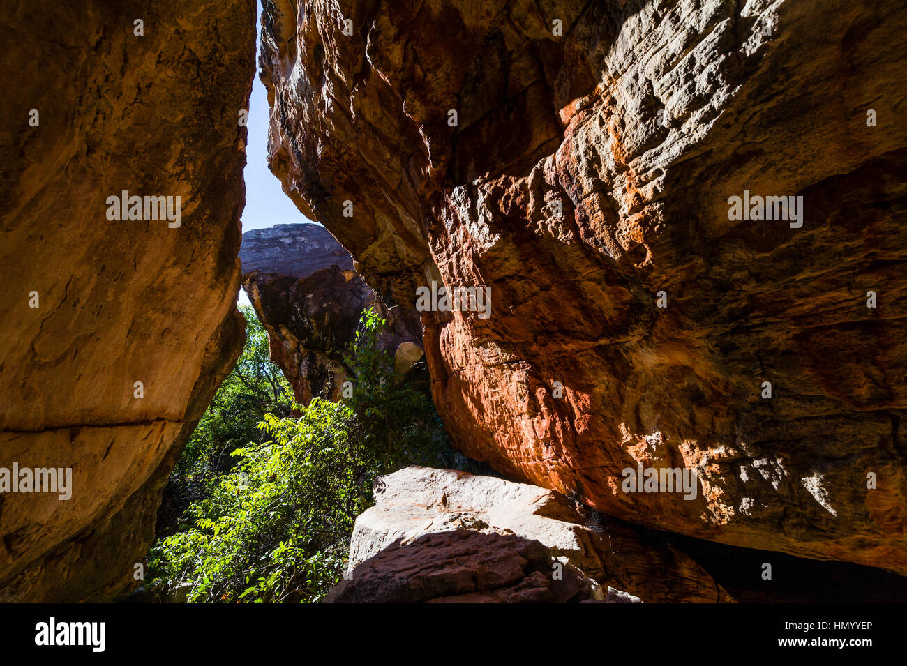 Ancient Aboriginal Gwion Gwion rock paintings also know as Bradshaw