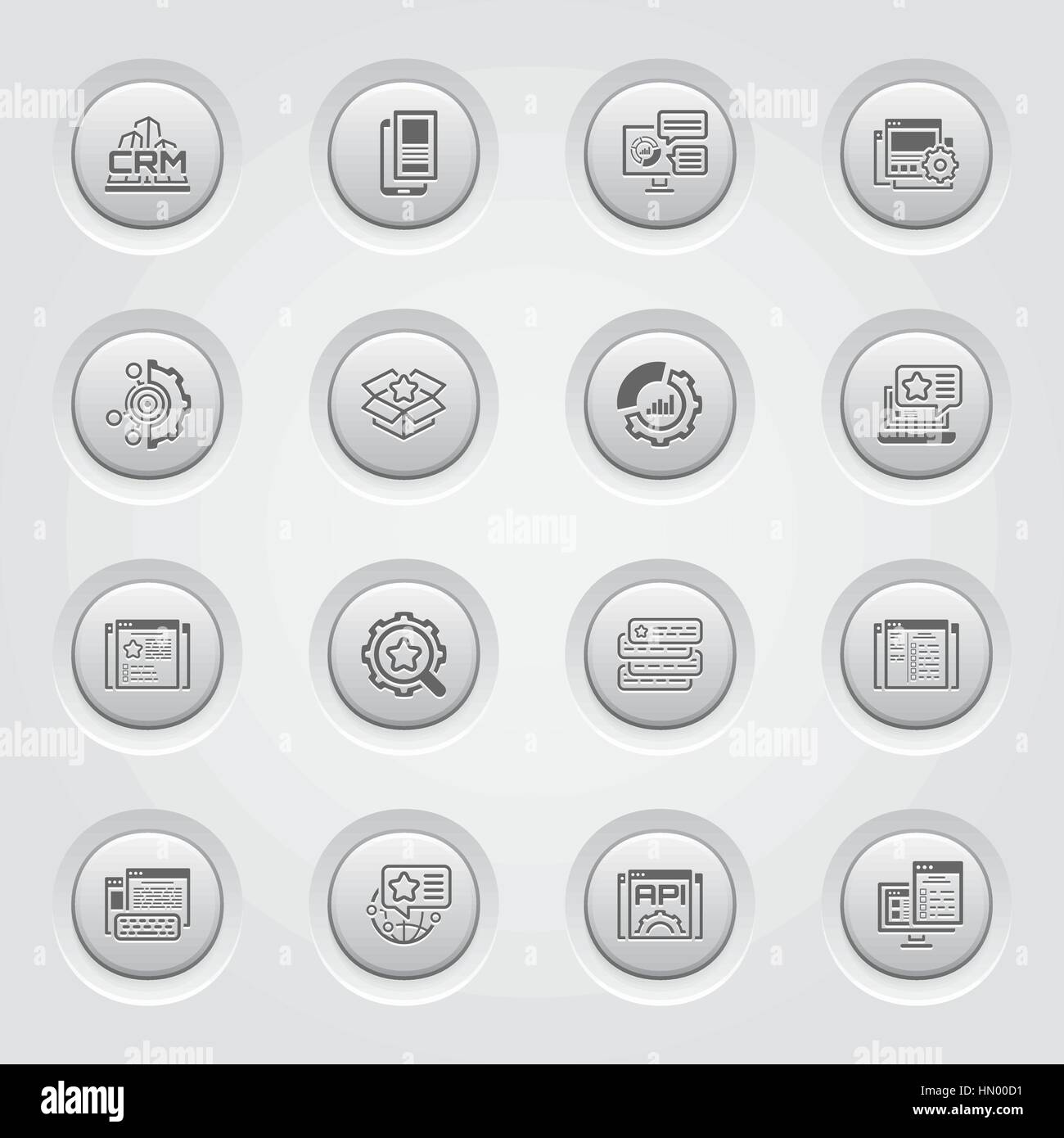 Set of Business and Marketing Flat icons Stock Vector Image & Art - Alamy