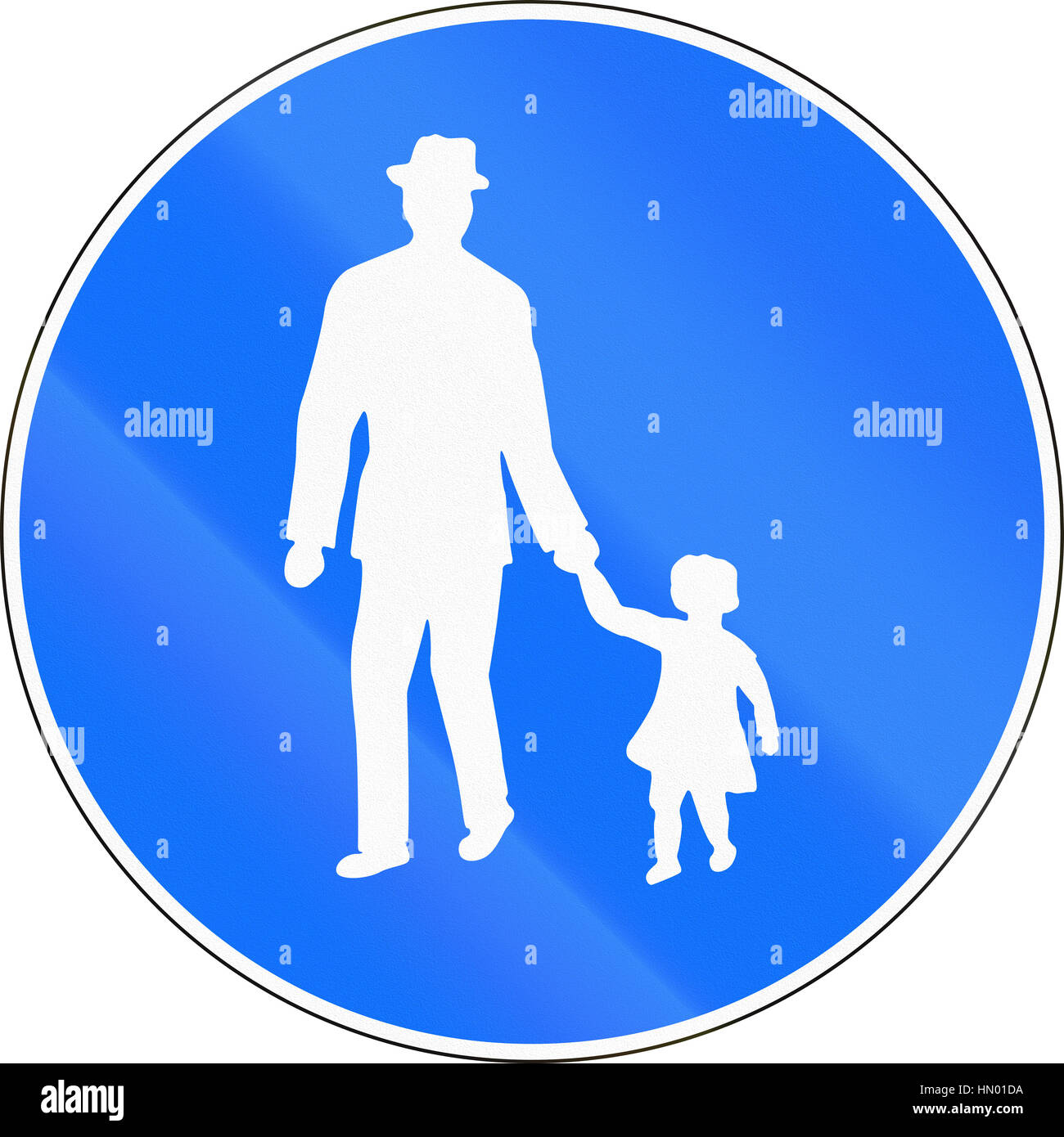 Road sign used in Switzerland - Footpath Stock Photo - Alamy