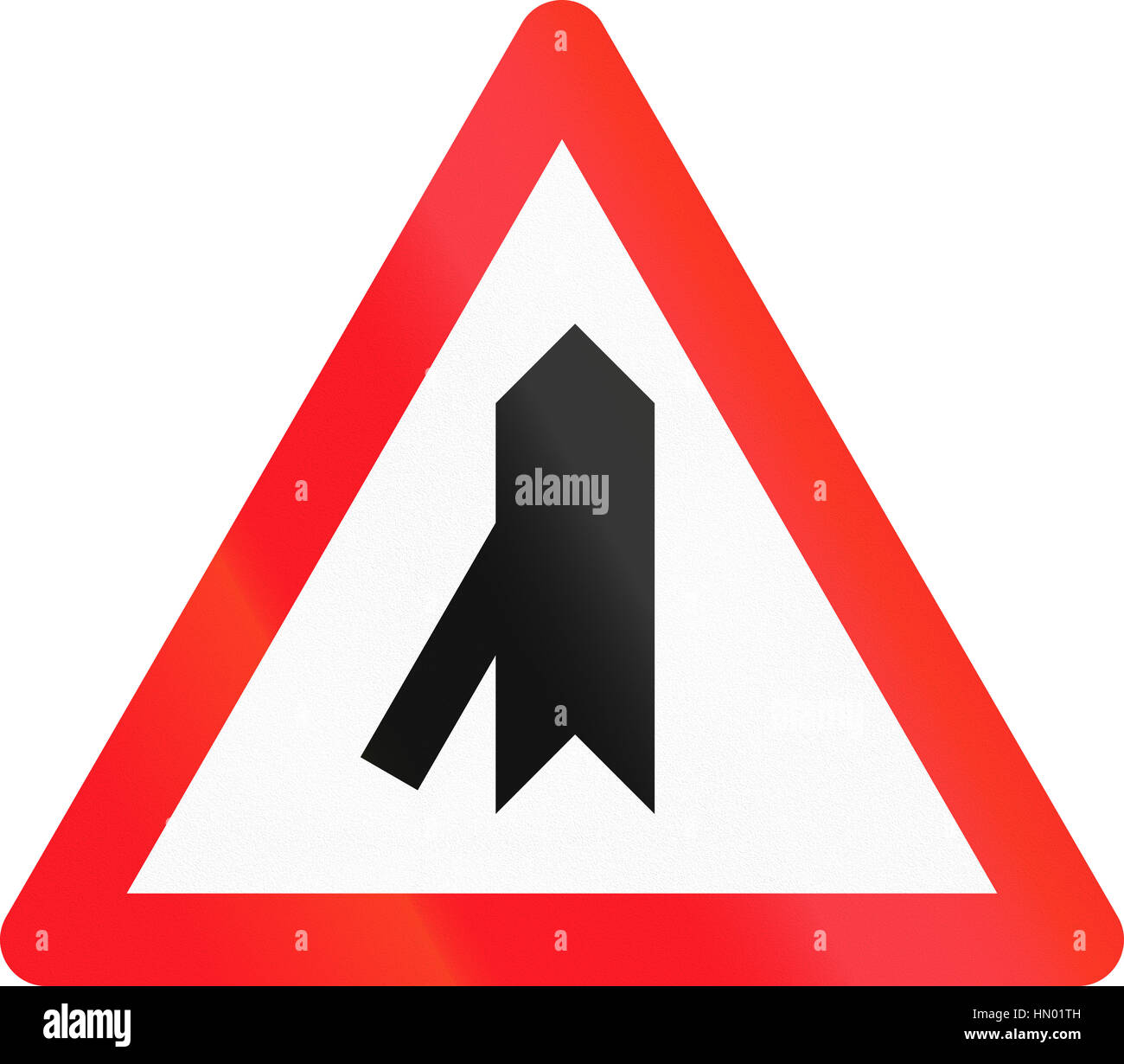 Road sign used in Switzerland - Priority over junction from left Stock ...