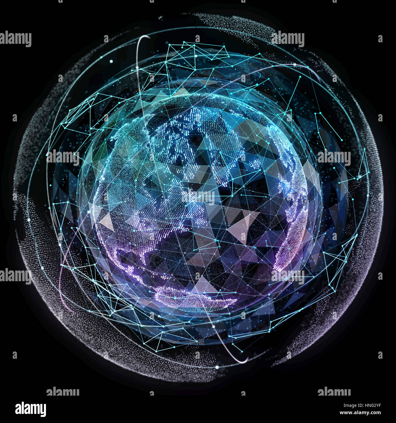 Digital World. Computer graphics made Stock Photo - Alamy