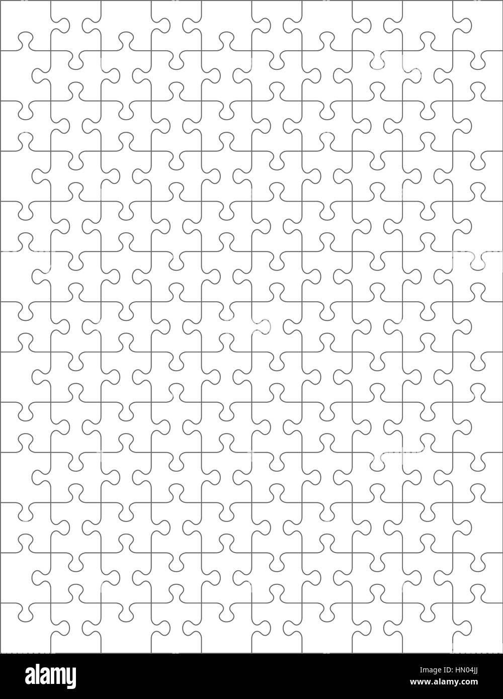 jigsaw puzzle blank template of 130 pieces vector and high res jpg