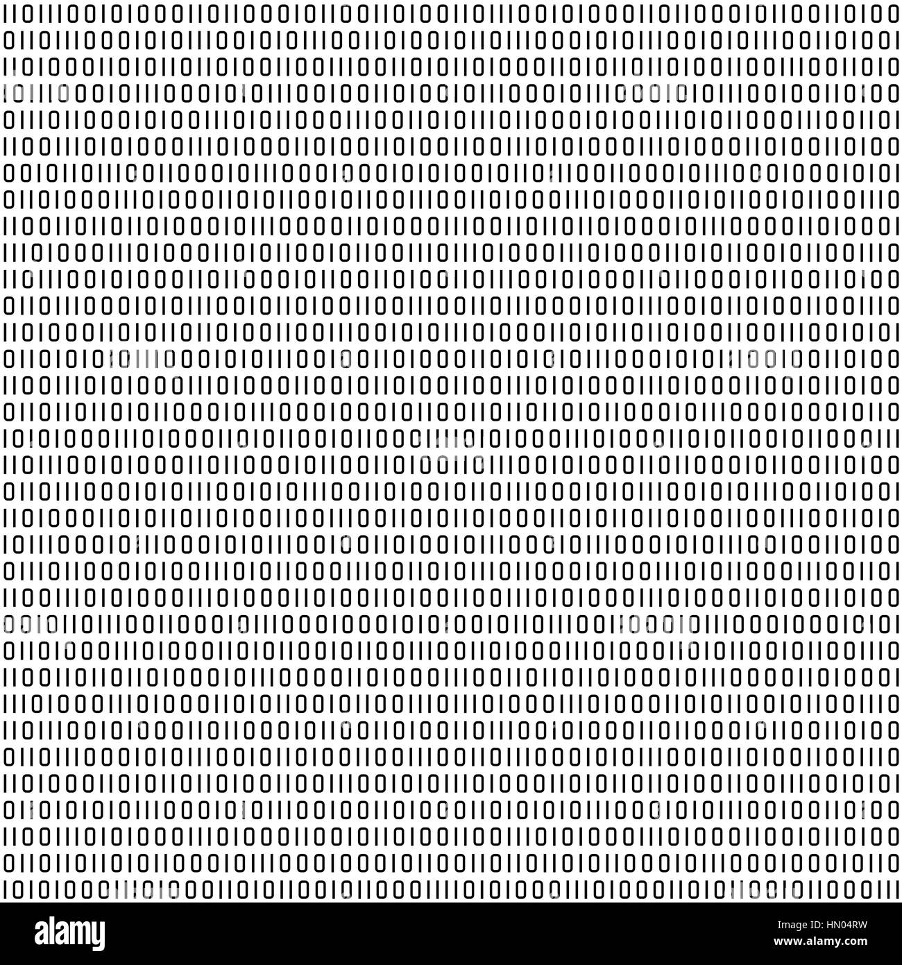 binary code black and white