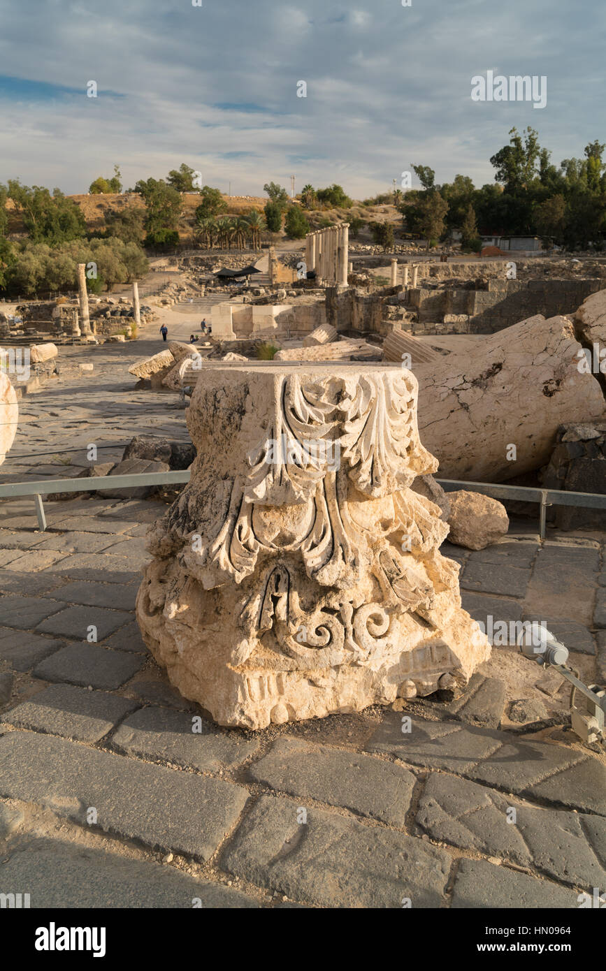 Bet Shean National Park (Scythopolis), Israel Stock Photo - Alamy