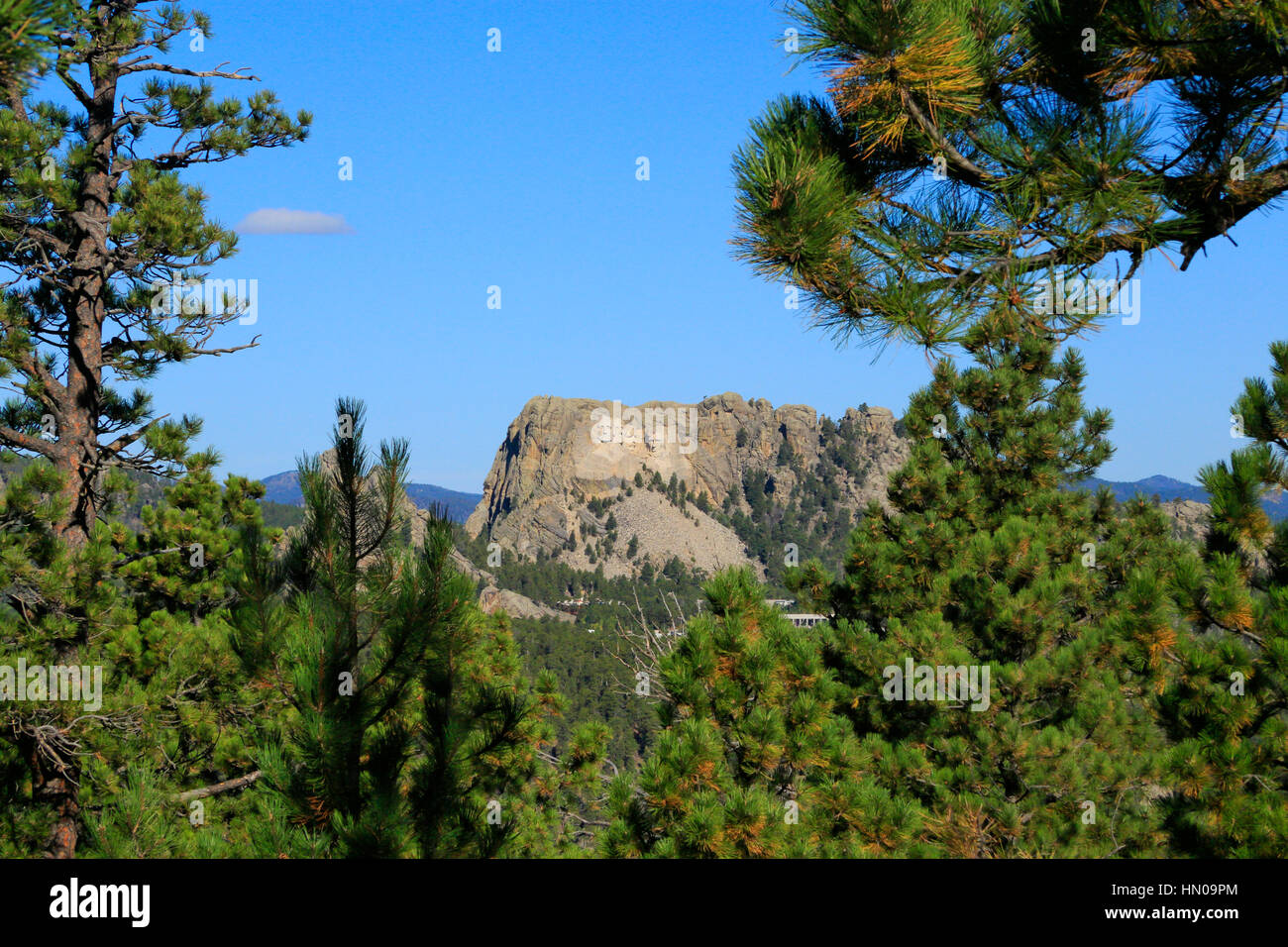 Mount Rushmore seen from Iron Mountain Road, Peter Norbeck Scenic