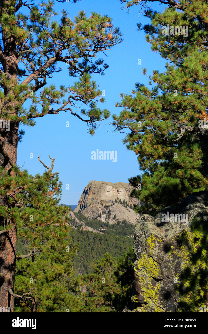 Mount Rushmore seen from Iron Mountain Road, Peter Norbeck Scenic