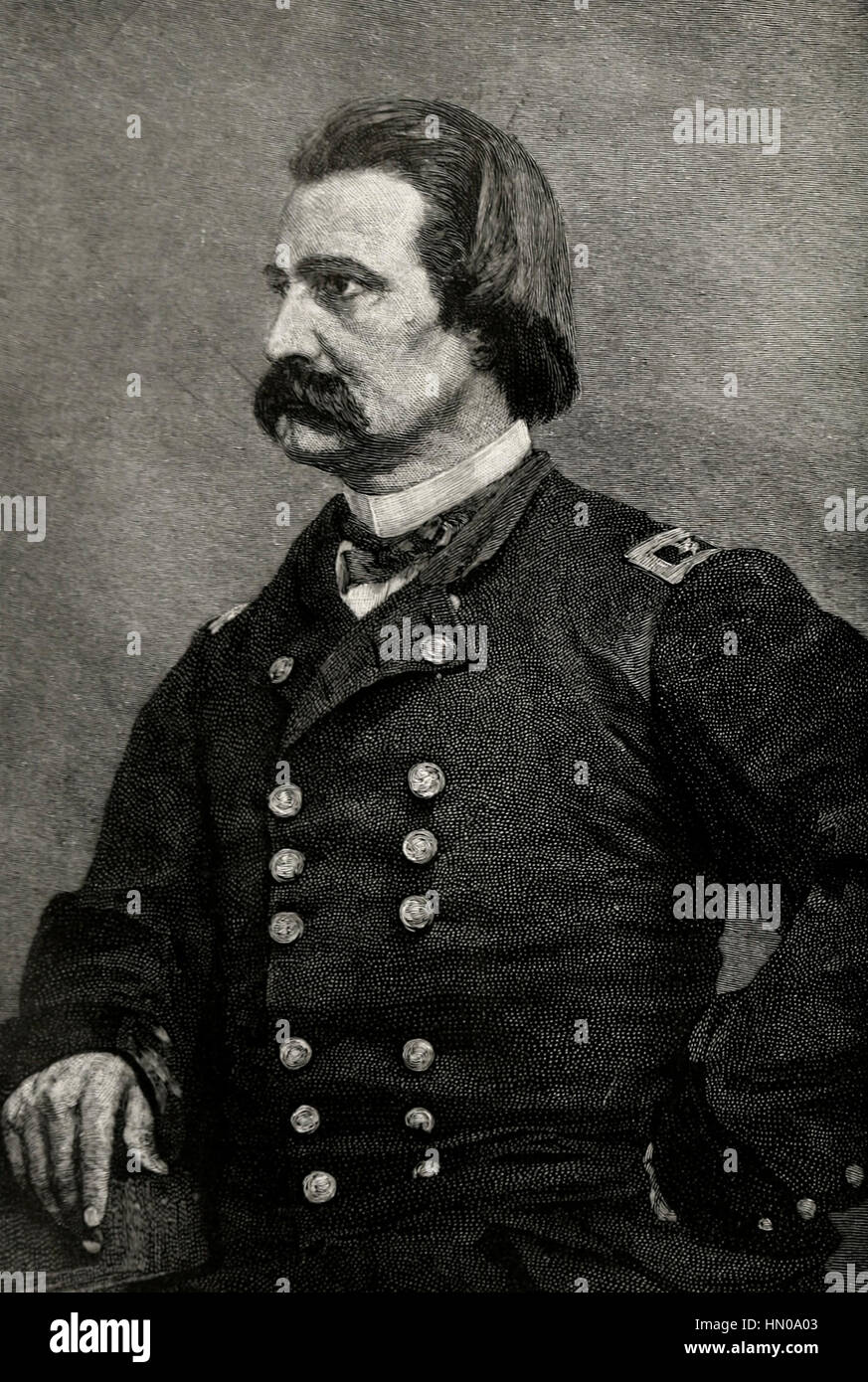 Major General John A Logan, USA Civil War Stock Photo