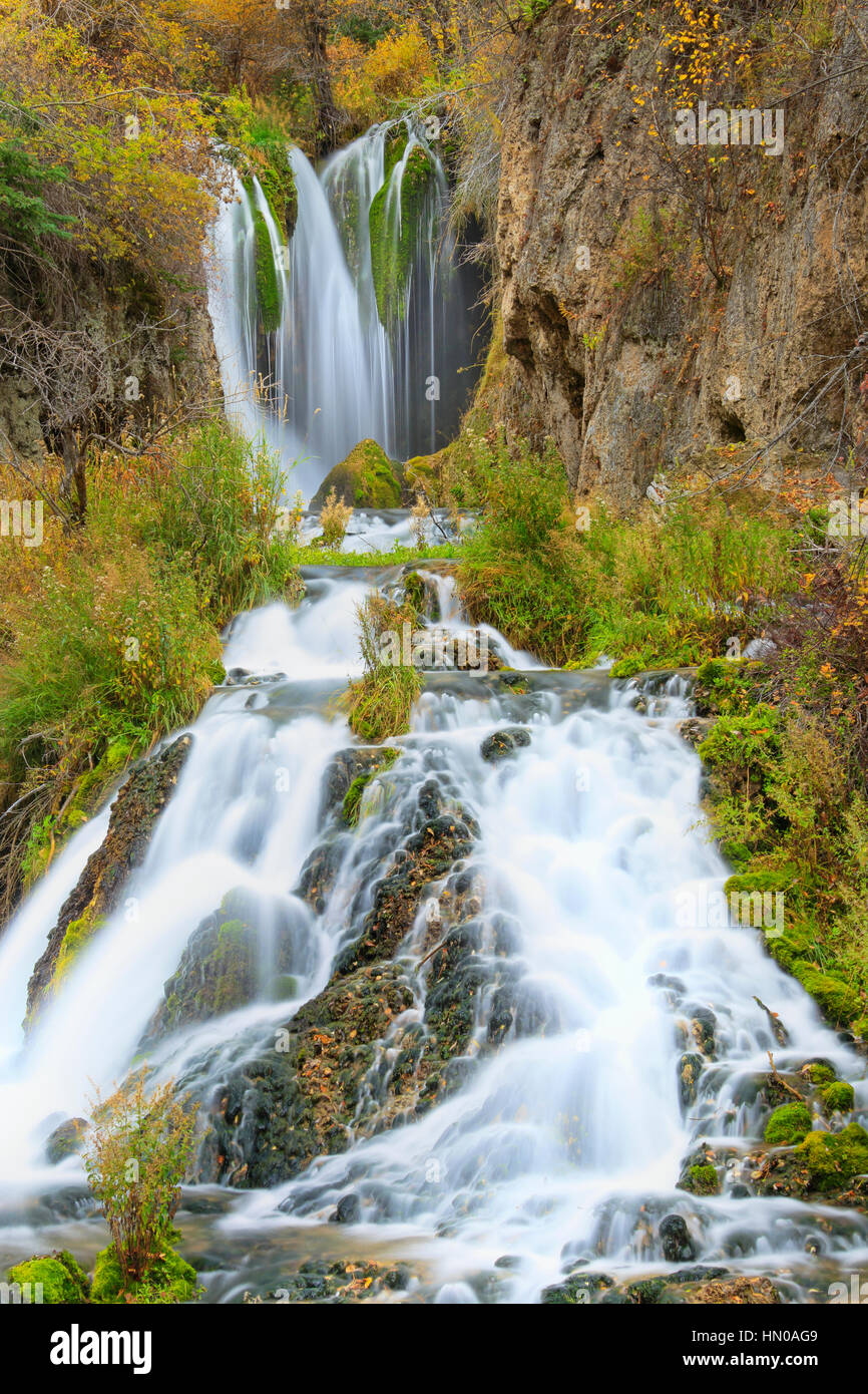 Roughlock Falls, Spearfish Canyon, Black Hills, savoy, South Dakota