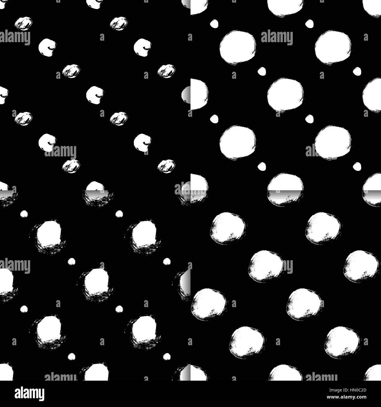 Black and white pattern set with circles Stock Vector Image & Art - Alamy