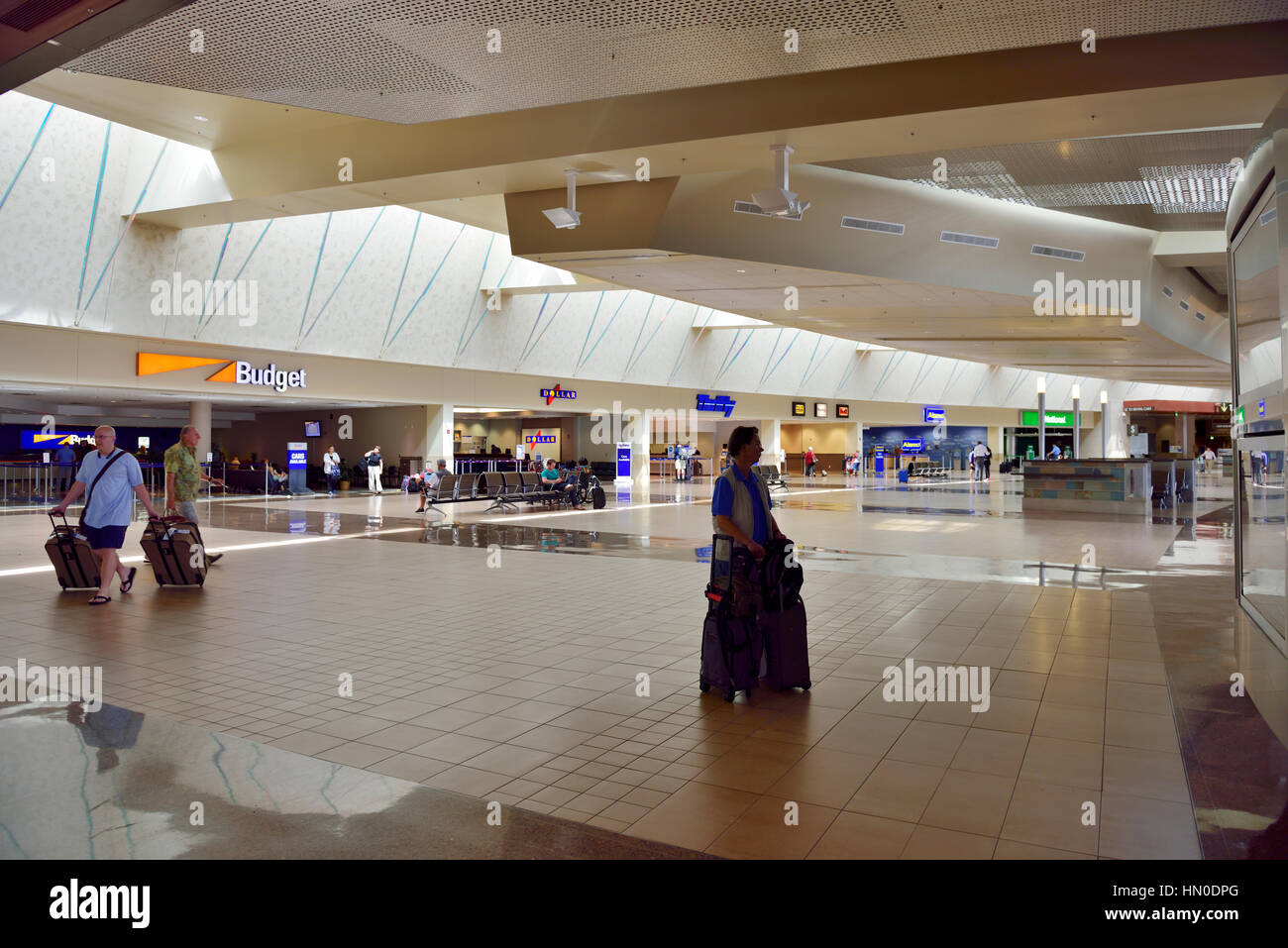 Interior of shared car hire centre near Sky Harbor International Airport in Phoenix, Arizona, USA Stock Photo