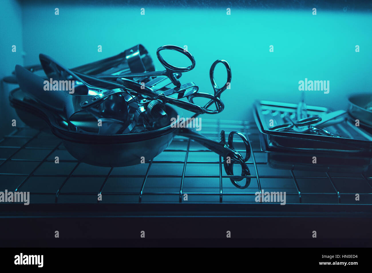 sterilizing the medical instrument Stock Photo Alamy