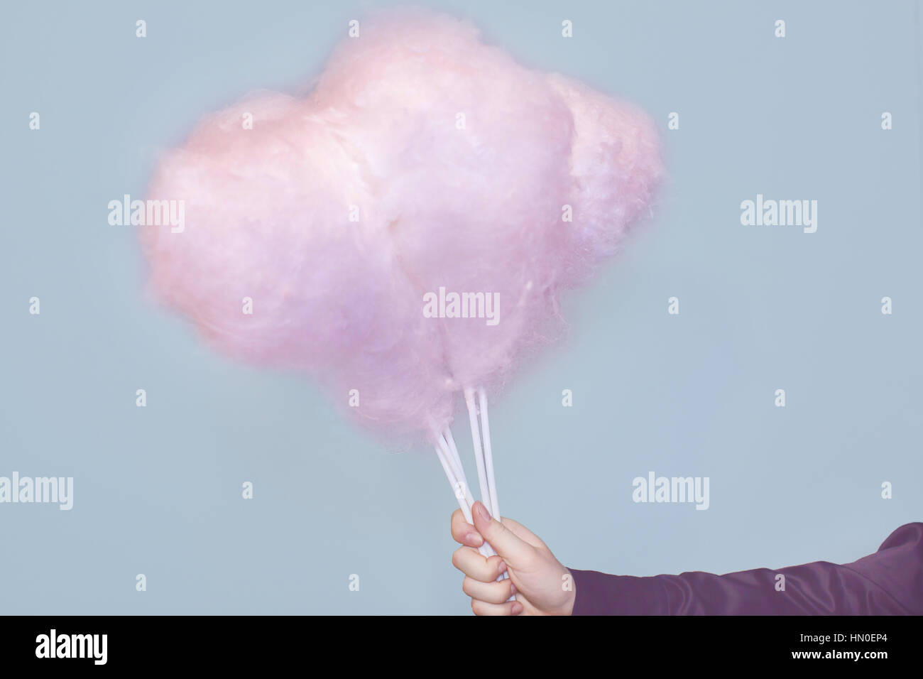 Pink cotton candy Stock Photo