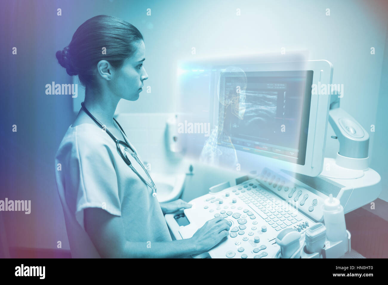 3d X Ray Woman Body Skeleton High Resolution Stock Photography and