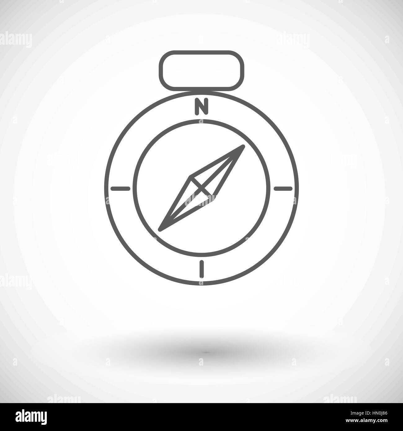 Compass. Single flat icon on white background. Vector illustration ...