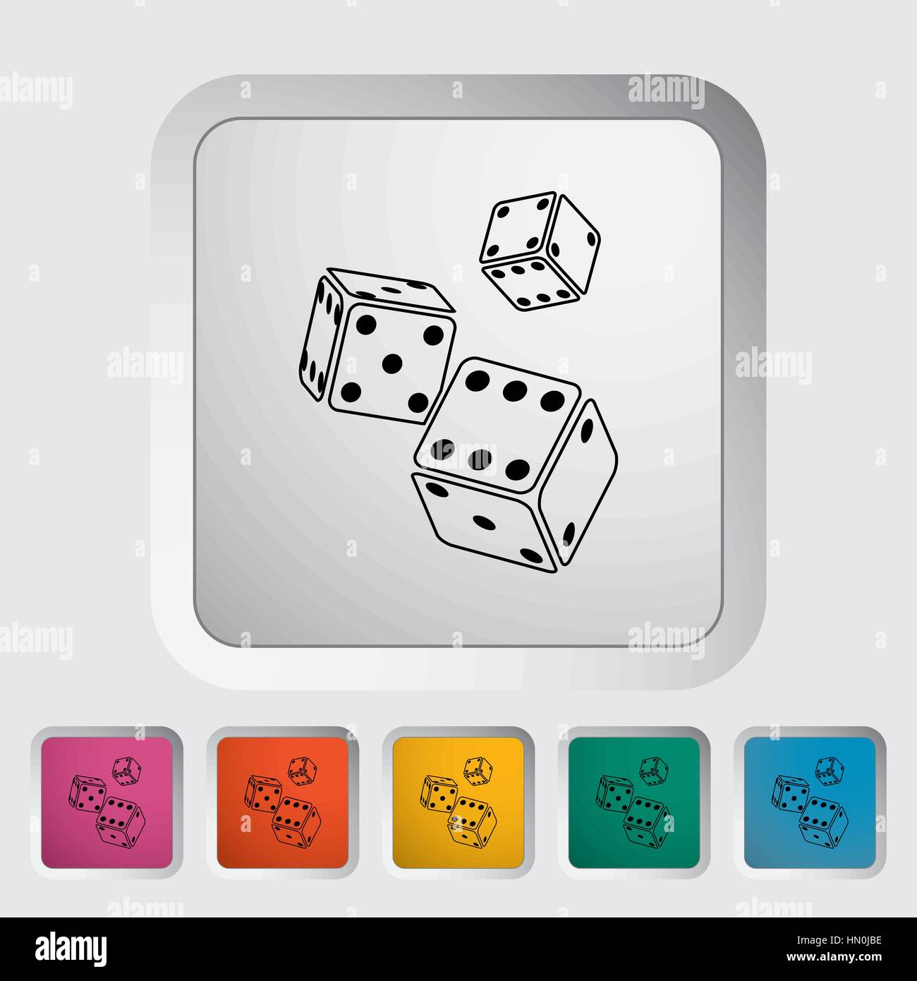 Cast dice Stock Vector Images - Alamy