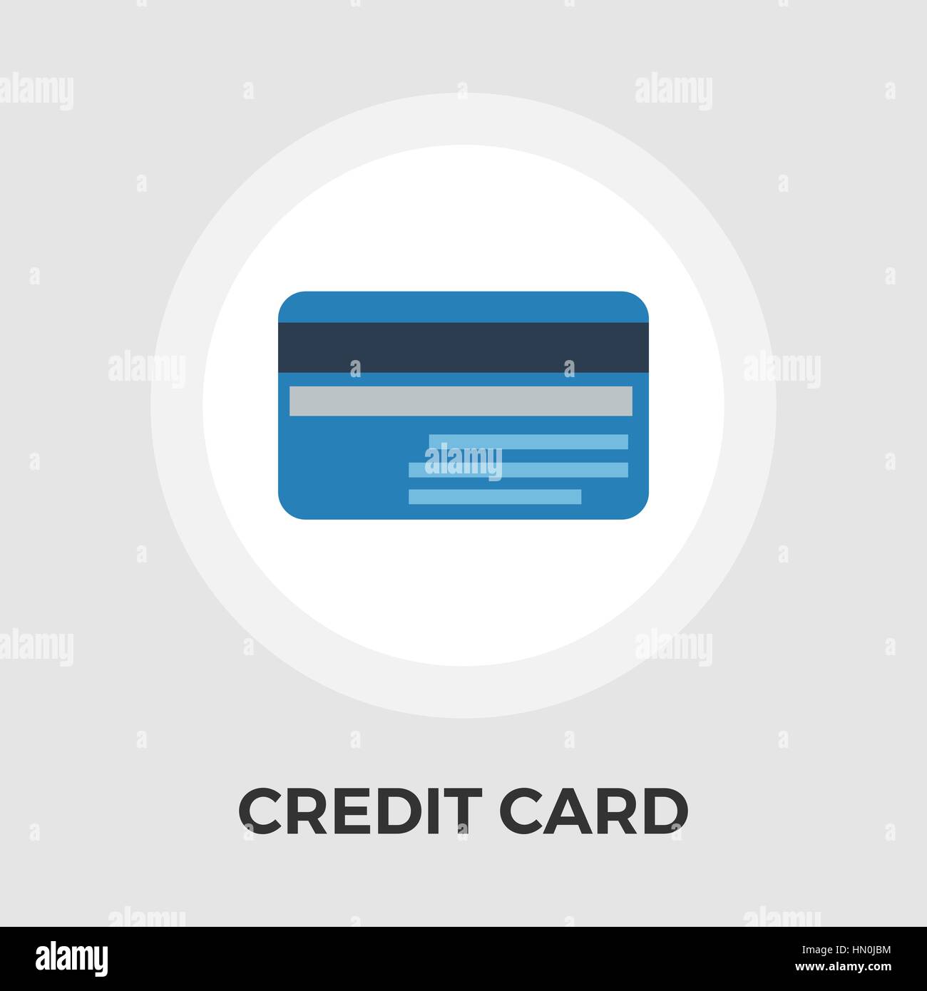 Credit Card Icon Vector. Flat icon isolated on the white background ...