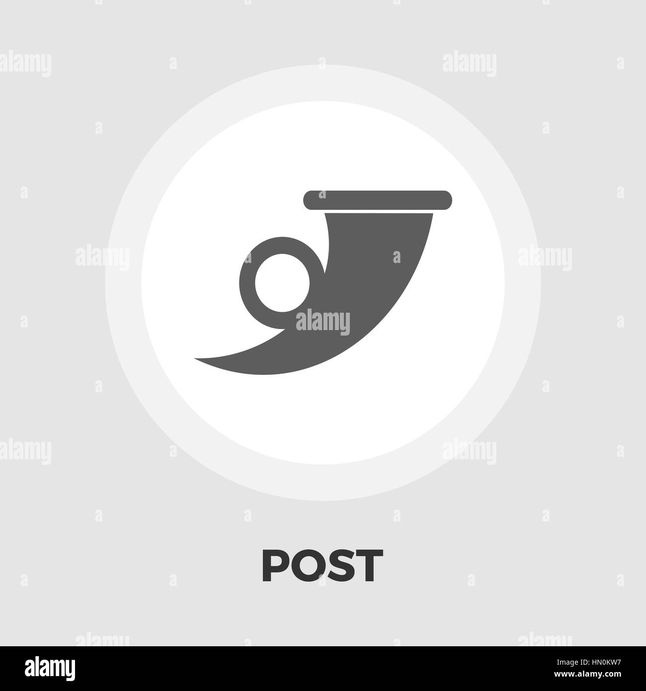 Post symbol icon vector. Flat icon isolated on the white background ...