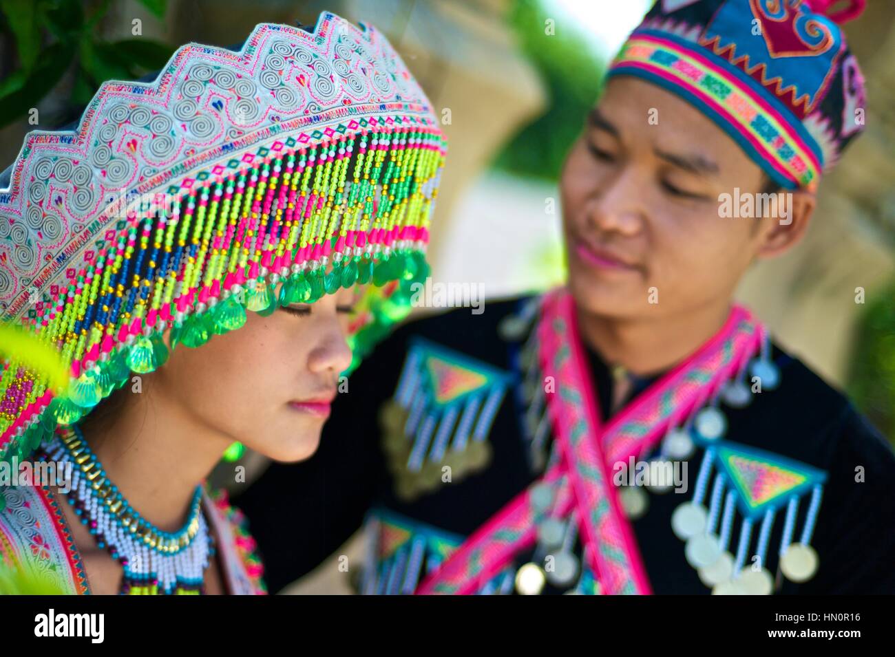 Hmong Bride Wedding Dress Originally From China Bride Zao Yang