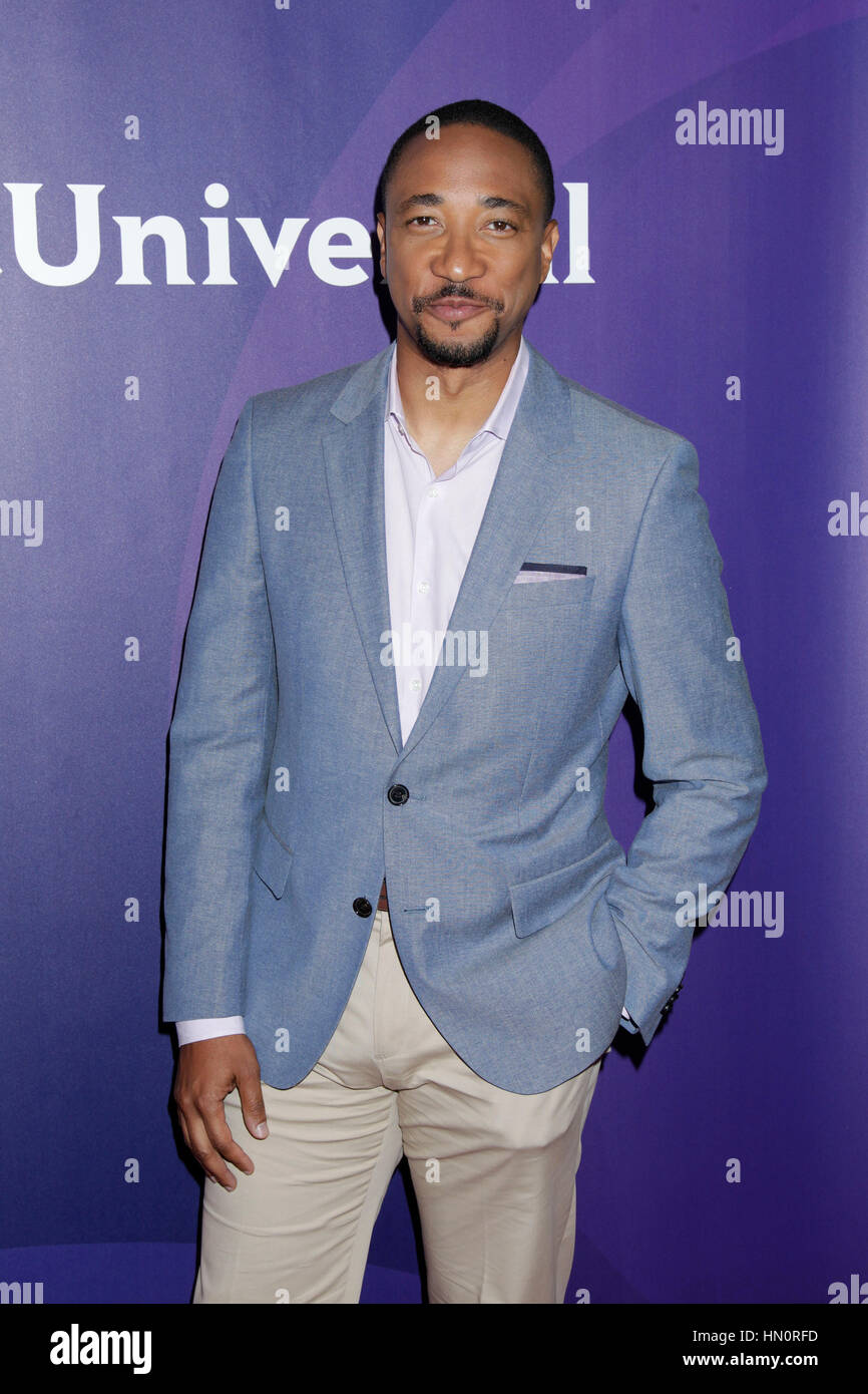 Damon Gupton arrives at the NBCUniversal Press Tour at the 2015 TCAs on ...