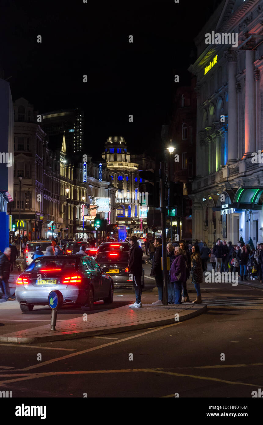 Regent Street busy at night Stock Photo - Alamy