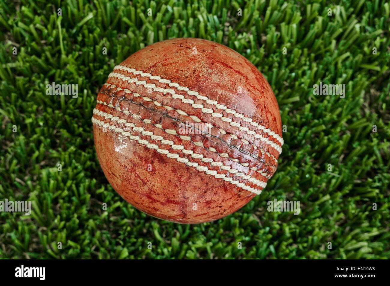 A studio photo of cricket gear on grass Stock Photo Alamy